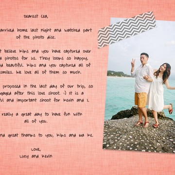 {written love} from Lucy and Kevin