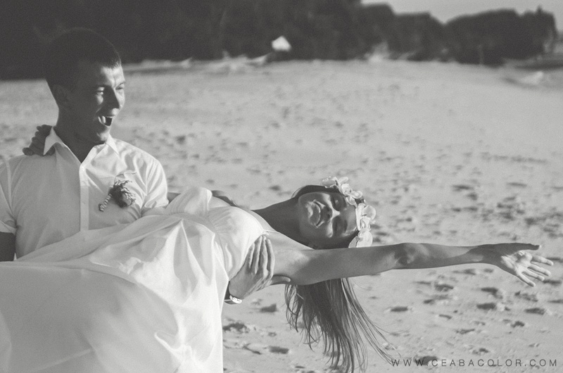 intimate boracay beach wedding russian sunset dance